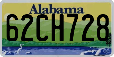 AL license plate 62CH728
