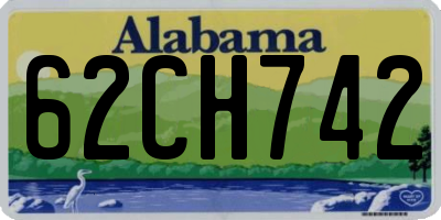 AL license plate 62CH742