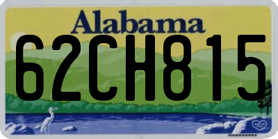 AL license plate 62CH815
