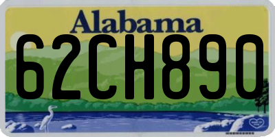 AL license plate 62CH890