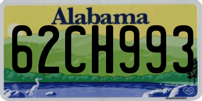 AL license plate 62CH993