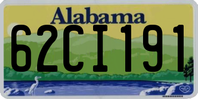 AL license plate 62CI191