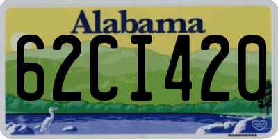 AL license plate 62CI420