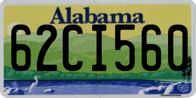 AL license plate 62CI560