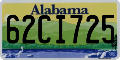 AL license plate 62CI725