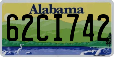 AL license plate 62CI742