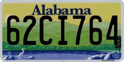 AL license plate 62CI764