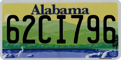 AL license plate 62CI796