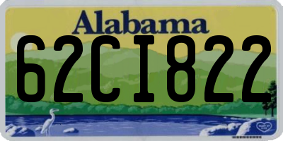 AL license plate 62CI822