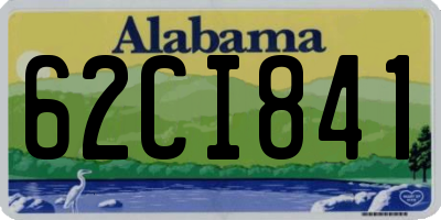 AL license plate 62CI841