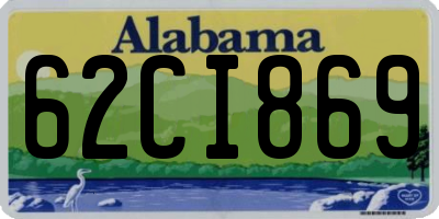 AL license plate 62CI869