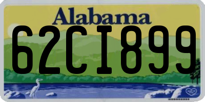 AL license plate 62CI899