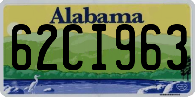 AL license plate 62CI963