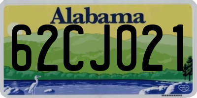 AL license plate 62CJ021