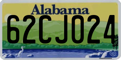 AL license plate 62CJ024