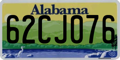AL license plate 62CJ076