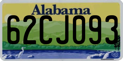 AL license plate 62CJ093