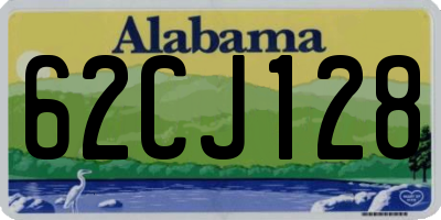 AL license plate 62CJ128