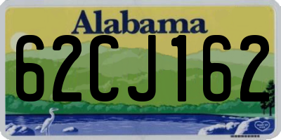 AL license plate 62CJ162