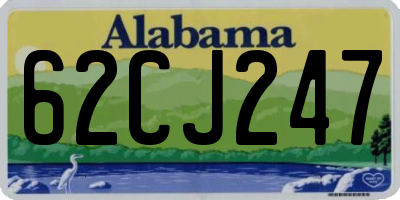 AL license plate 62CJ247