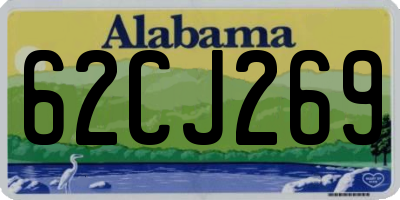 AL license plate 62CJ269