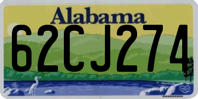 AL license plate 62CJ274