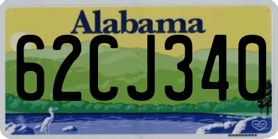 AL license plate 62CJ340