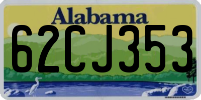 AL license plate 62CJ353