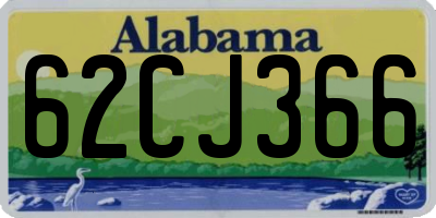 AL license plate 62CJ366