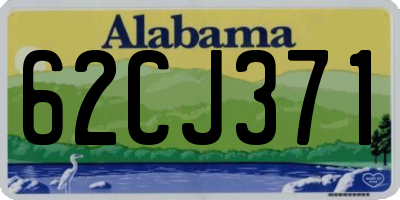 AL license plate 62CJ371