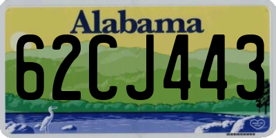 AL license plate 62CJ443
