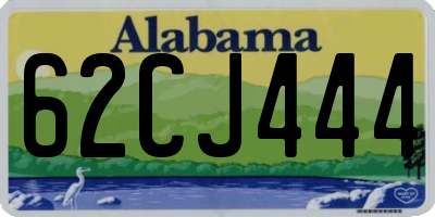 AL license plate 62CJ444