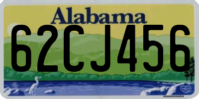 AL license plate 62CJ456