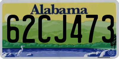 AL license plate 62CJ473