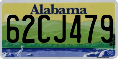 AL license plate 62CJ479