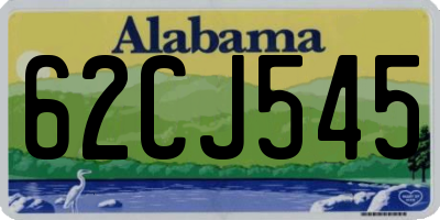 AL license plate 62CJ545