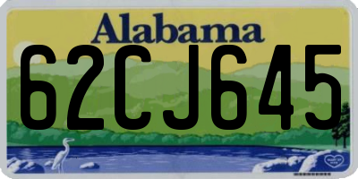 AL license plate 62CJ645