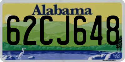 AL license plate 62CJ648