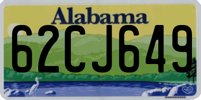 AL license plate 62CJ649