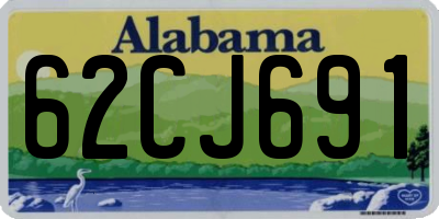 AL license plate 62CJ691