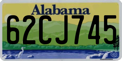 AL license plate 62CJ745