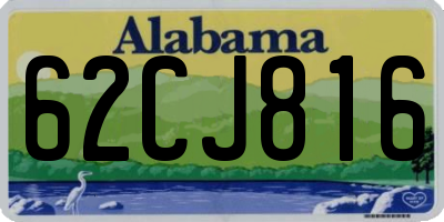 AL license plate 62CJ816
