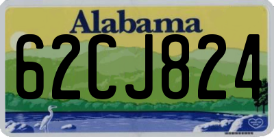 AL license plate 62CJ824