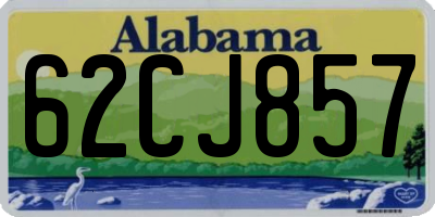 AL license plate 62CJ857