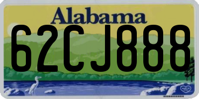 AL license plate 62CJ888