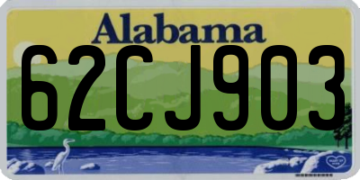 AL license plate 62CJ903