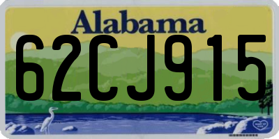 AL license plate 62CJ915