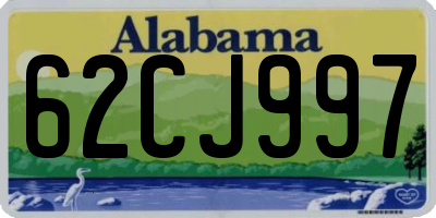 AL license plate 62CJ997