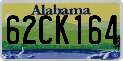 AL license plate 62CK164