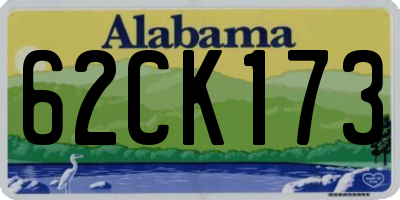 AL license plate 62CK173